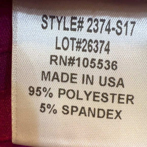 Slinky Brand Raspberry Ruffled Women's Top - Picture 4 of 5